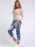 Floral Cotton Trousers Size 10-14