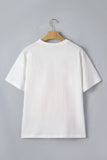 Circus Cheetah Cotton T Shirt White Medium