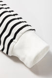 Harbour Black & White Striped Sweatshirt Small