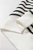 Harbour Black & White Striped Sweatshirt Small
