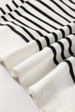 Harbour Black & White Striped Sweatshirt Small