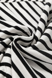 Harbour Black & White Striped Sweatshirt Small