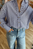Emerson Striped Shirt Blue Small