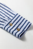 Emerson Striped Shirt Blue Small