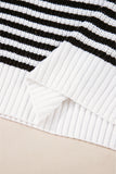 Parisian Striped Zip Jumper Large