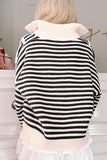 Parisian Striped Zip Jumper Large