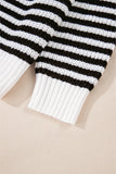 Parisian Striped Zip Jumper Large