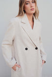Latte Long Line Coat Large