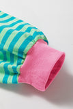 Minty Striped Sweatshirt Medium