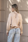 Noa Knot Collar Champagne Shirt