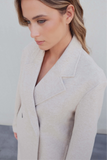 Latte Long Line Coat Large