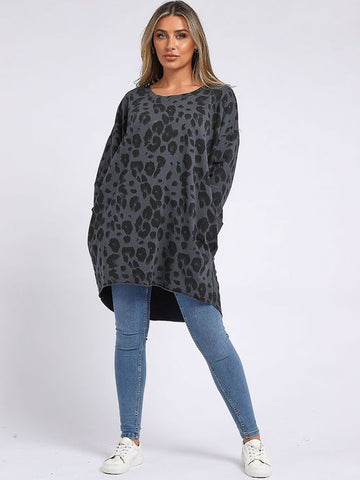 Jungle Cotton Sweater Charcoal