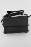 Taylor Black Leather Shoulder Bag