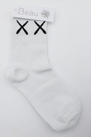 Copy of White Kisses Socks (price per pair)