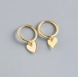 Sterling Silver Gold Love heart